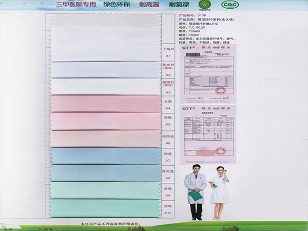 bwin·必赢313#吸湿排汗新材料医护面料